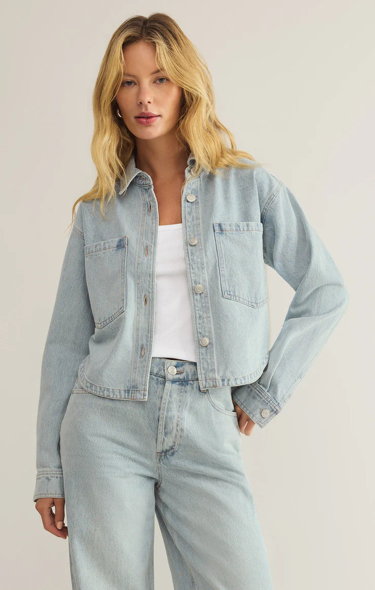 Z Supply - All Day Cropped Denim Jacket
