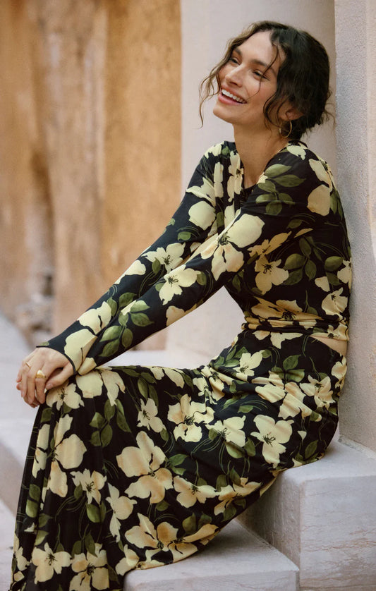 Z Supply - Eda Ren Floral Mesh Maxi Skirt