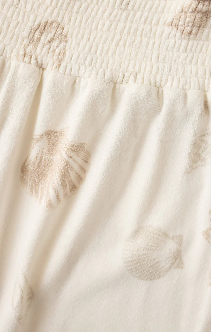 Z  Supply- Dawn Smocked Shell Lounge Short