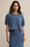 Z Supply- On the Go Jersey Denim Tee