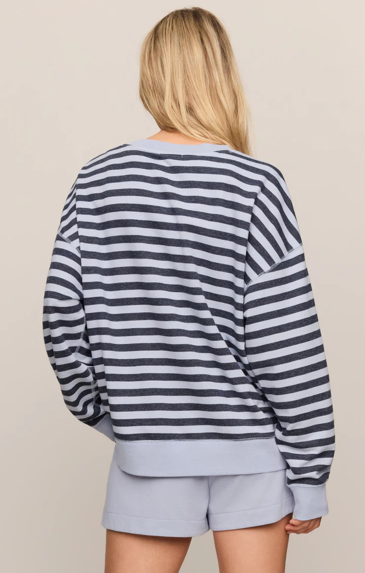 Z Supply - Everyday French Terry Striped Crewneck Sweater
