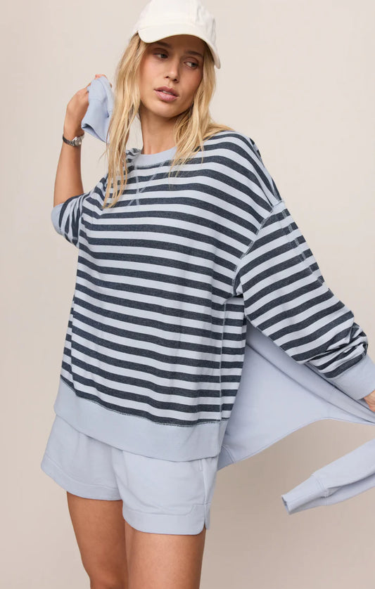 Z Supply - Everyday French Terry Striped Crewneck Sweater