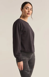 Z Supply- Reversible Twist Fleece Sweatshirt