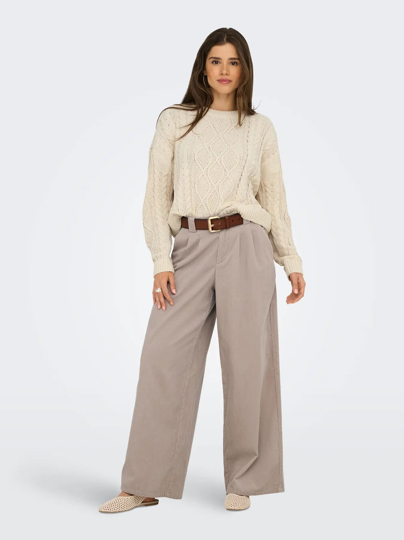 Only Elly Life Cable Knit Sweater