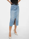 Vero Moda Veri High Rise Calf Denim Skirt