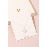 Clover Mother of Pearl Pendant Necklace