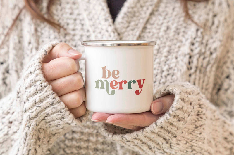 Be Merry Enamel Mug