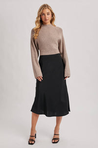 Tyra Satin Skirt