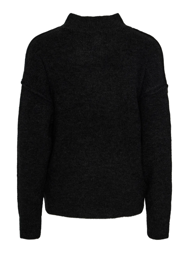 Niko Cropped O-Neck Knit Sweater
