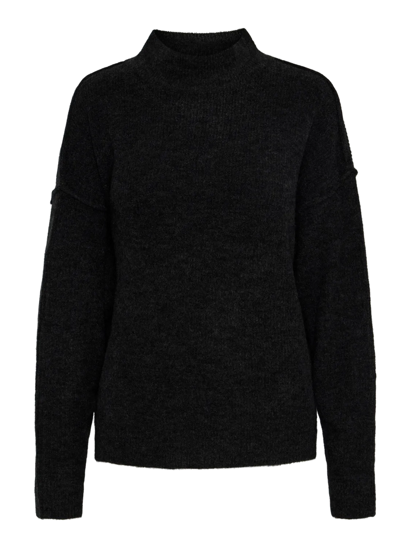 Niko Cropped O-Neck Knit Sweater