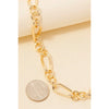 Twisted Oval Chain Link Necklace