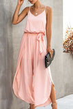 Stephanie Spaghetti Strap Wide Leg Jumpsuit