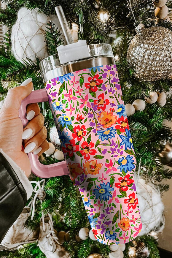 Floral Stainless Steel Cup 40 oz.