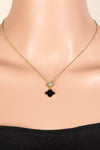 Shell Clover Charms Necklace