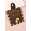 Gold Dipped Locket Heart Pendant Necklace