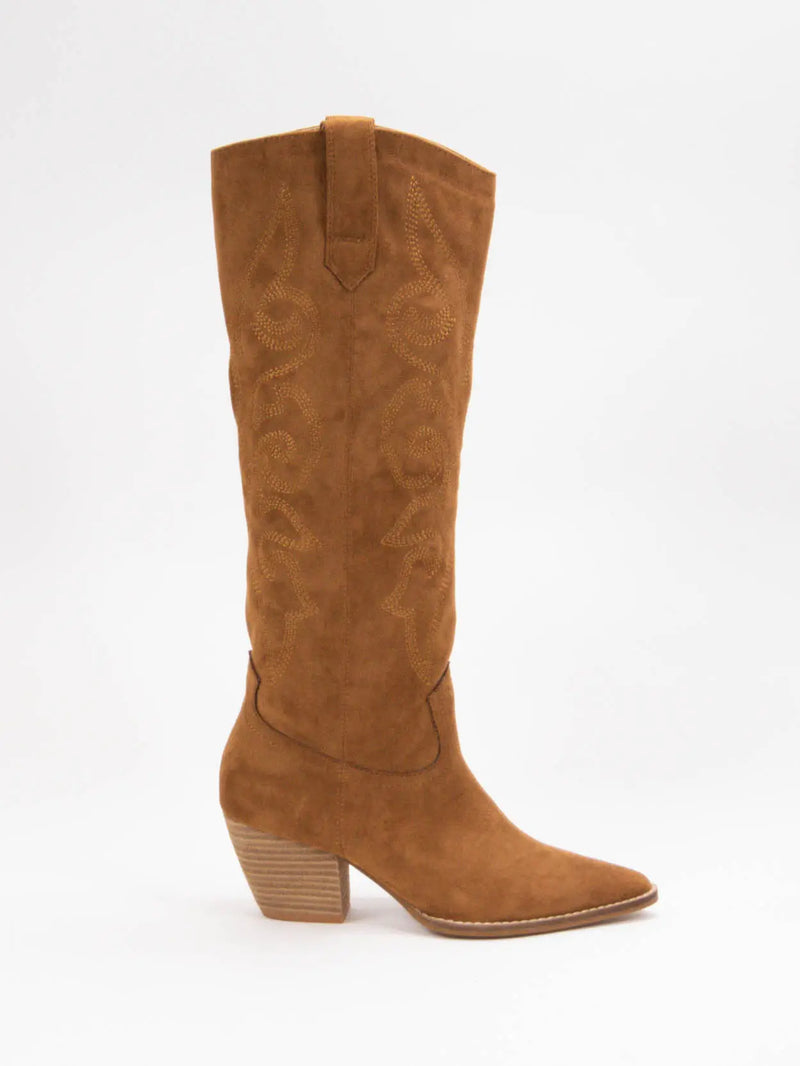 Hazel Suede Cowboy Boot