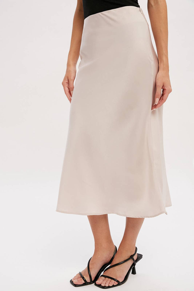 Tyra Satin Skirt