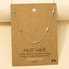 Gold Dipped Dainty Cross Station Necklace