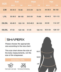 ShaperX Shapewear Bodysuit Short