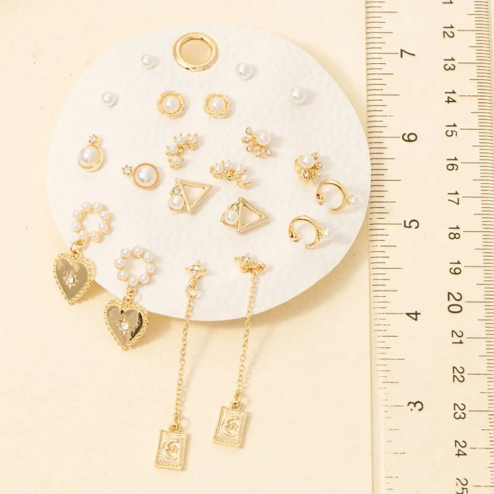 Assorted Pearl Earring 10 Pair