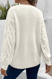 Marlena V-Neck Cable Sweater