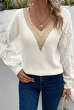 Marlena V-Neck Cable Sweater