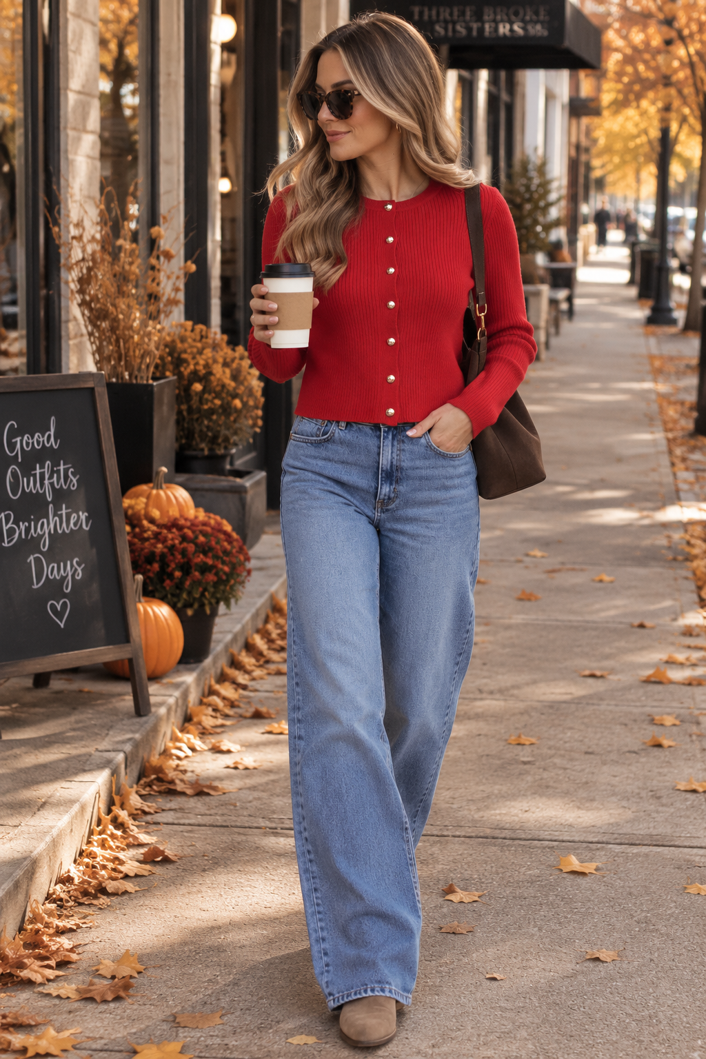 The Scarlet Button Cardigan ❤️