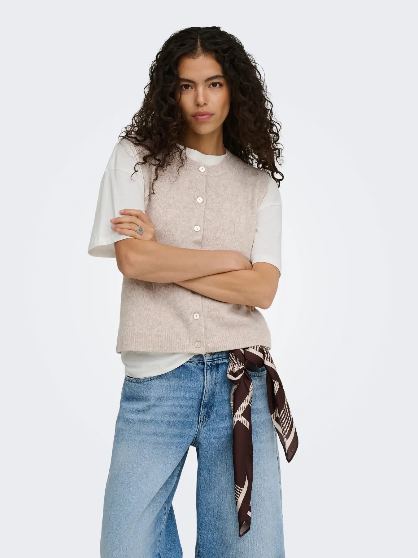Only- Olivia Buttun-Up Knit Vest