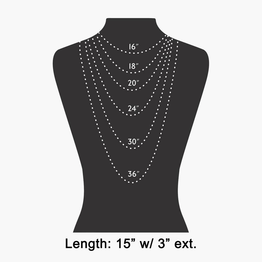 Horsebit Dual Ring Paperclip Chain Necklace