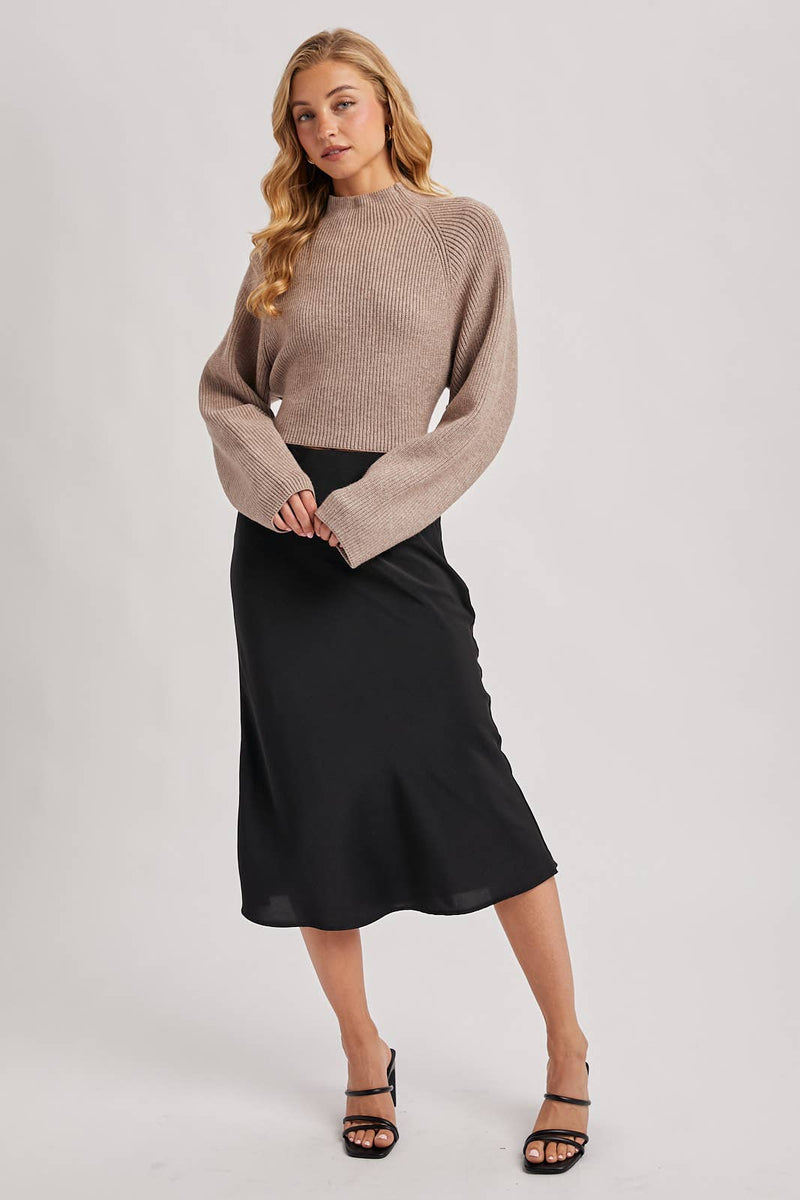Tyra Satin Skirt
