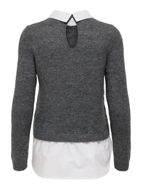 Only Dolly Woven Mix Pearl Sweater