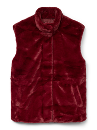 Vero Moda - Sonja Poppy Faux Fur Vest