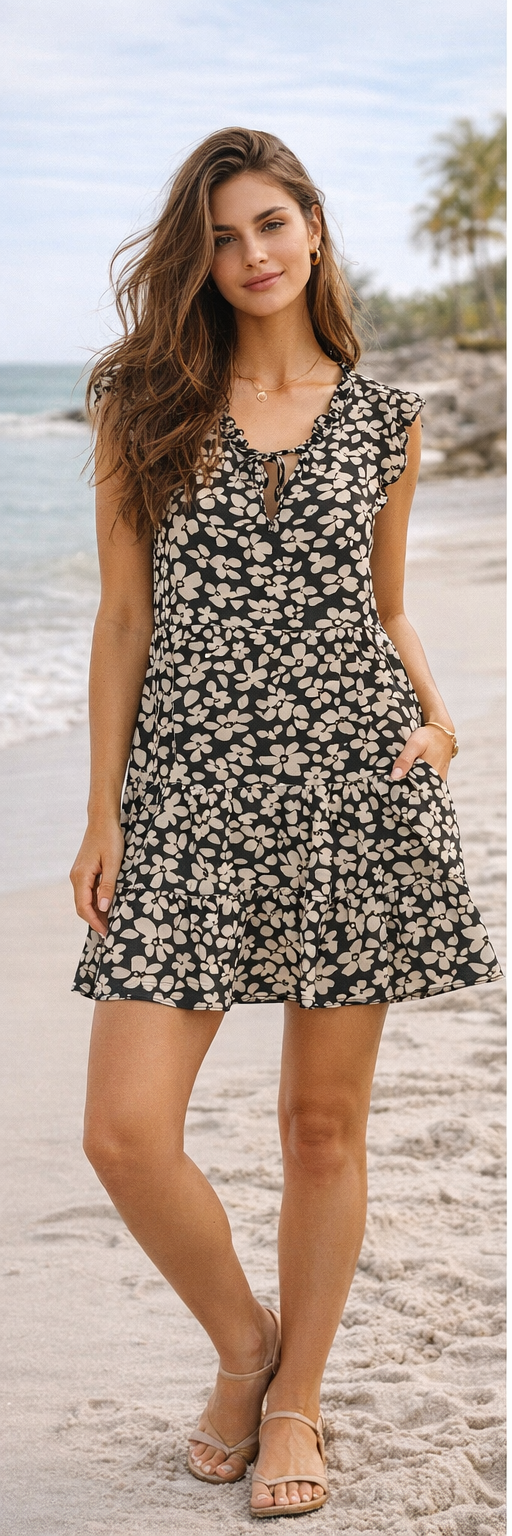 Vero Moda - Alba Short Tie Dress