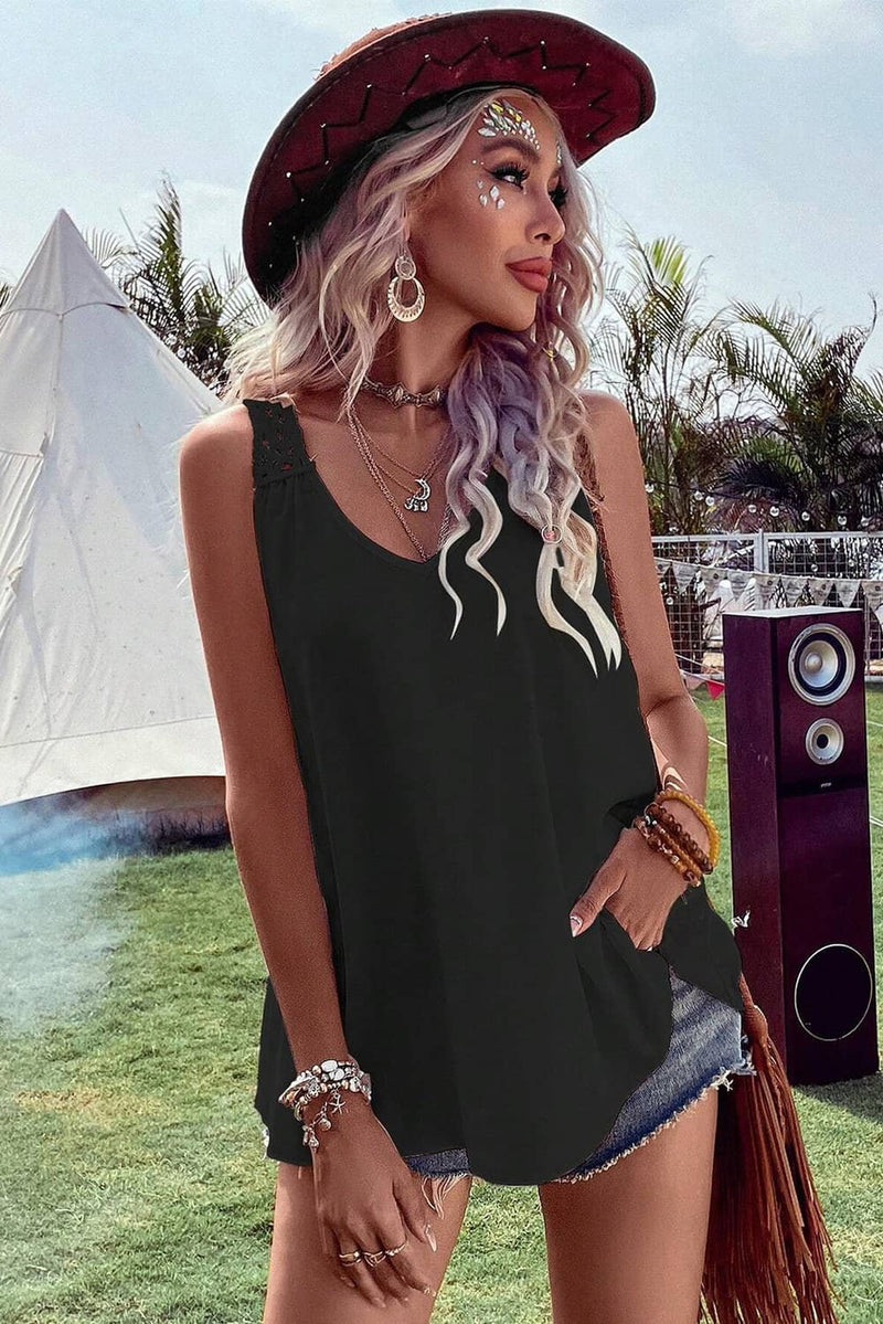 Bella Crochet Tunic Tank