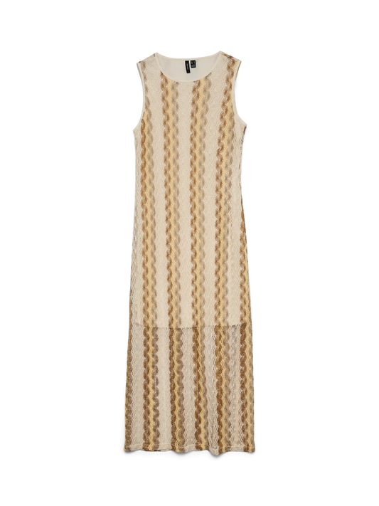 Vero Moda - Teresa O-Neck Lace Stripe Dress