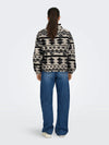 Only Janne Aztec Teddy 1/4 Zip Sweatshirt