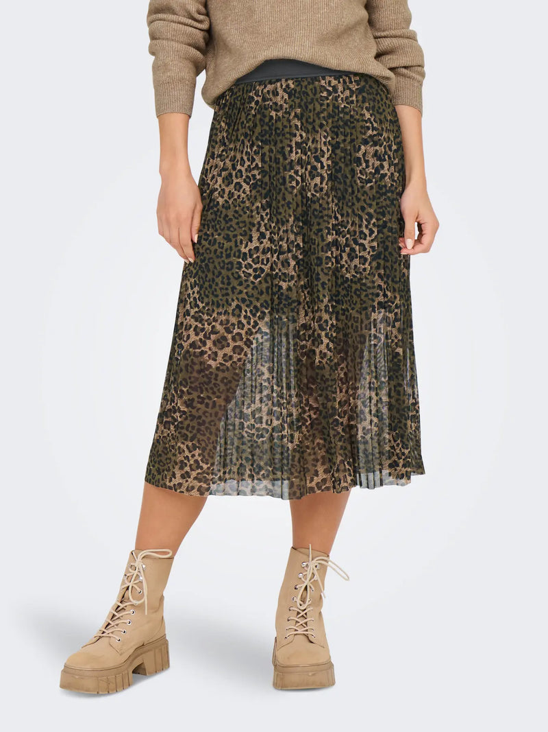 Only Elsa Pleat Mesh Skirt