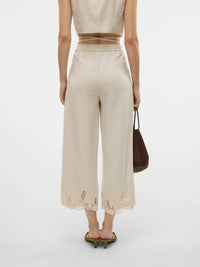 Vero Moda Soffie Midrise Embroidered Culotte Pants