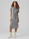 Vero Moda Bumpy Calf Shirt Tie Dress