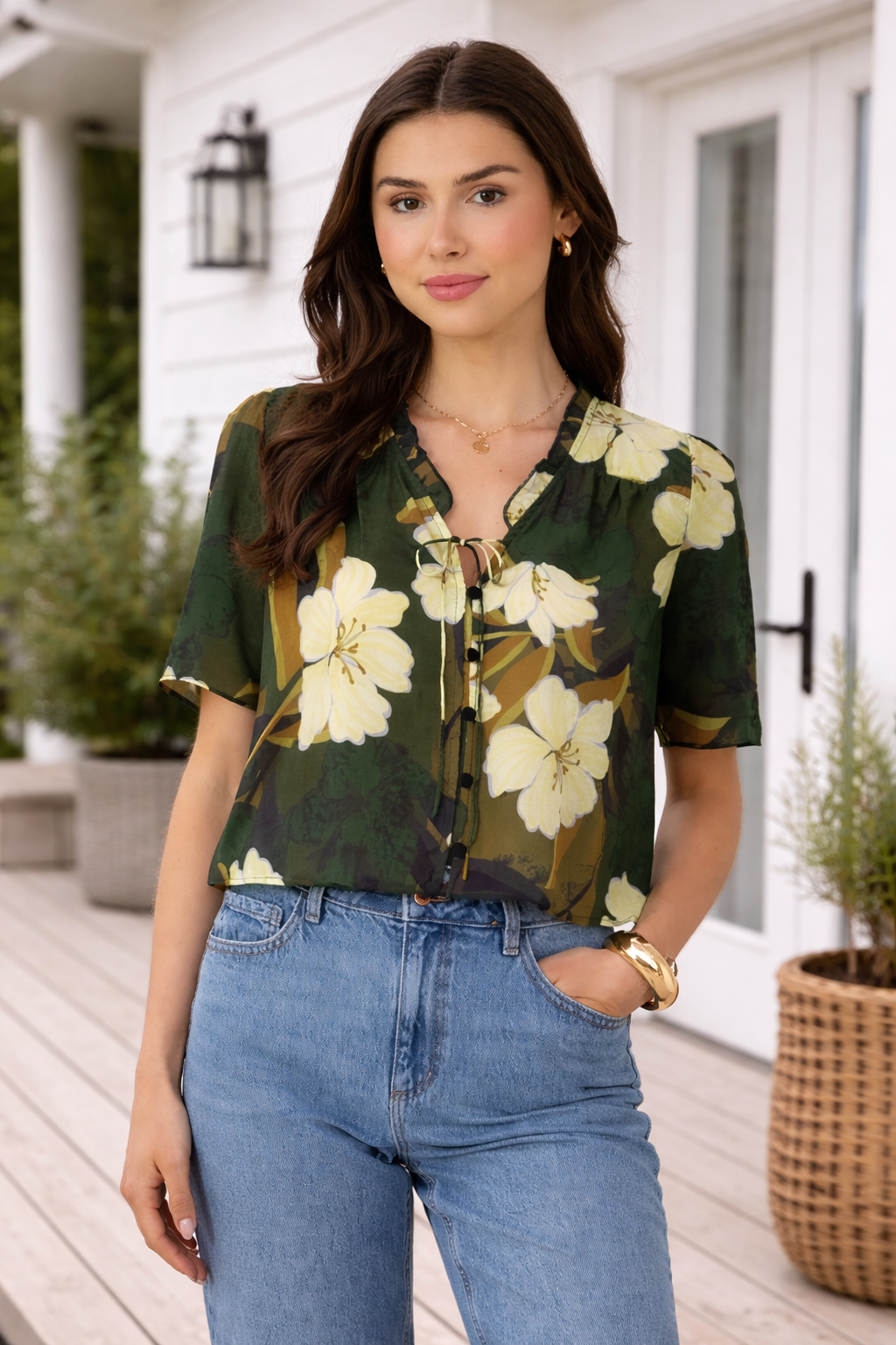DEX - Seaside Bloom Blouse