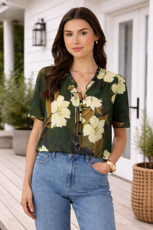 DEX - Seaside Bloom Blouse