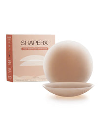 SHAPERX Women's Invisible Nipple Covers Adhesive Silicone Pasties Reusable Bra with Travel Box