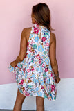 Rachelle Mock Neck Tieted Dress