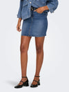 Only Wonder High Rise Short Denim Skirt