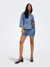Only Wonder High Rise Short Denim Skirt