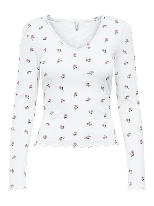 Only Lina V-Neck Top