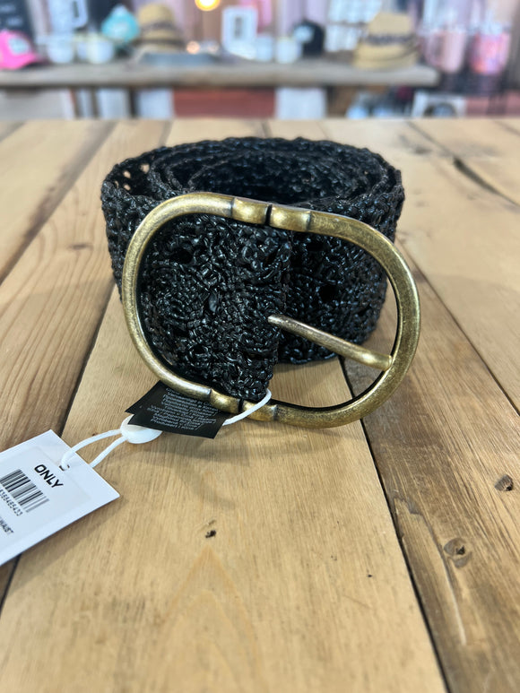 Only Maggi Straw Waist Belt