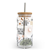 Glass Cup with Bamboo Lid