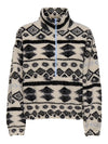 Only Janne Aztec Teddy 1/4 Zip Sweatshirt