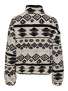 Only Janne Aztec Teddy 1/4 Zip Sweatshirt